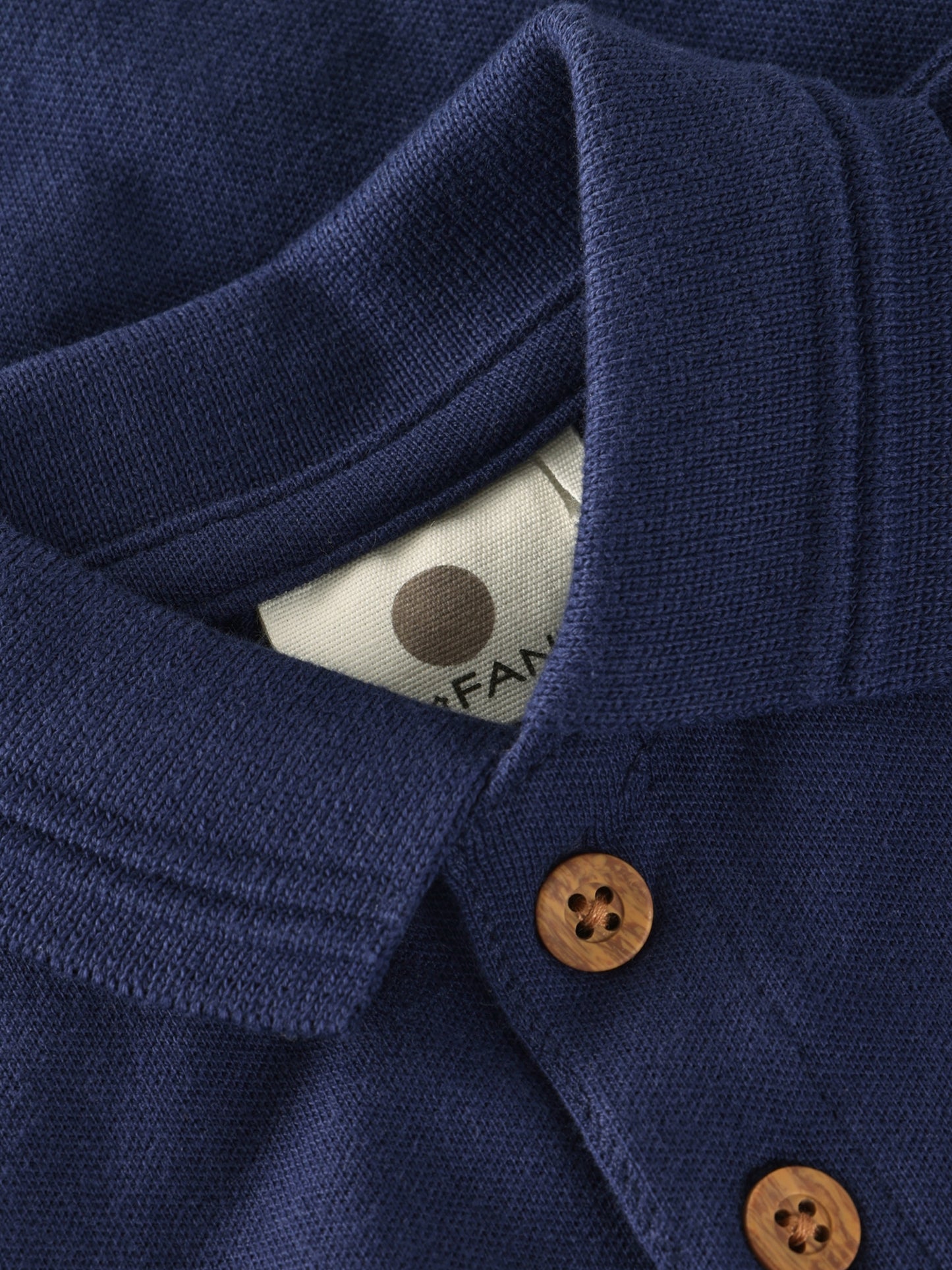 Short Sleeve Polo Romper - Organic Cotton - Medieval Blue - En Fant