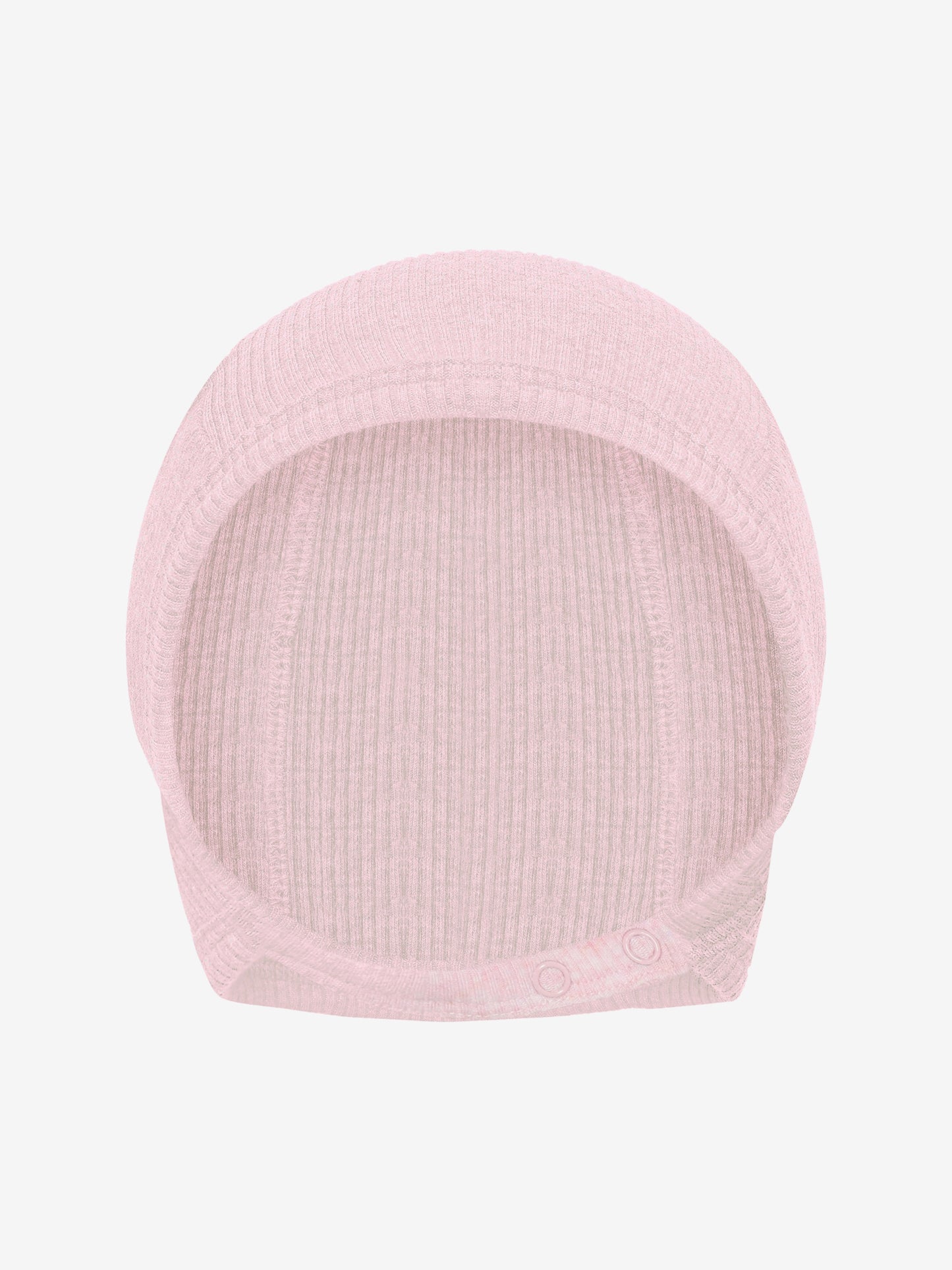 Baby mutsje - Helm mutsje - Modal/Katoen - Roze/Bleached Mauve Melange - Fixoni