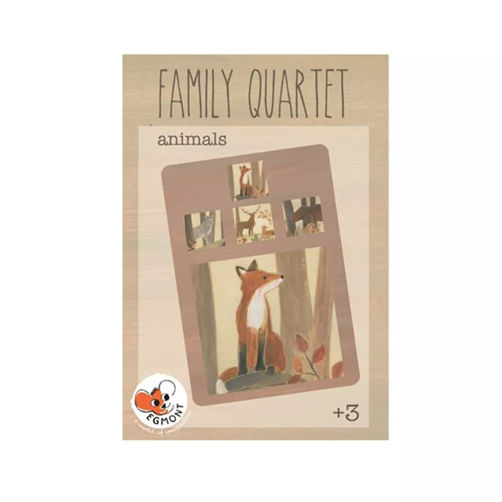 Family Quartet Animals - FSC cardboard - 3+ years - Egmont Toys