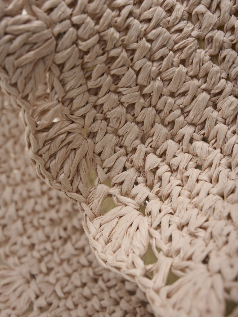 Zonnehoedje - Stro hoedje - Straw Hat w. Crochet Edge - En Fant