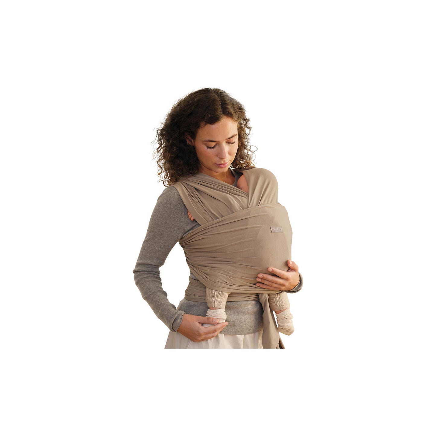 Babytragetuch - Baby wrap - Earth/braun - Bio-Baumwolle - Moonboon