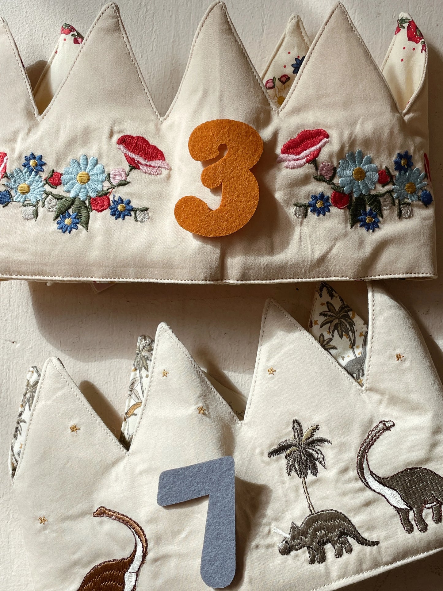 Birthday Crown Dino - Number 1 to 9 - Cotton - Konges Sløjd