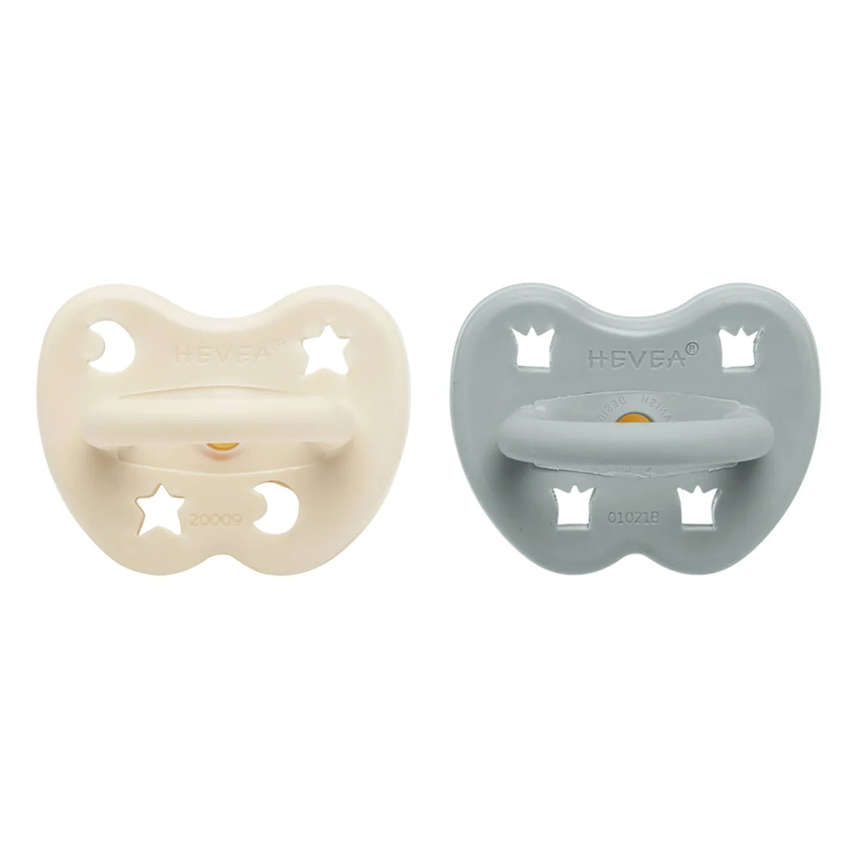 Pacifiers - Natural Rubber - 3-36 months - 2 pack - Round - Hevea