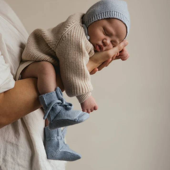 Booties – Babyschuhe – Merinowolle – HVID