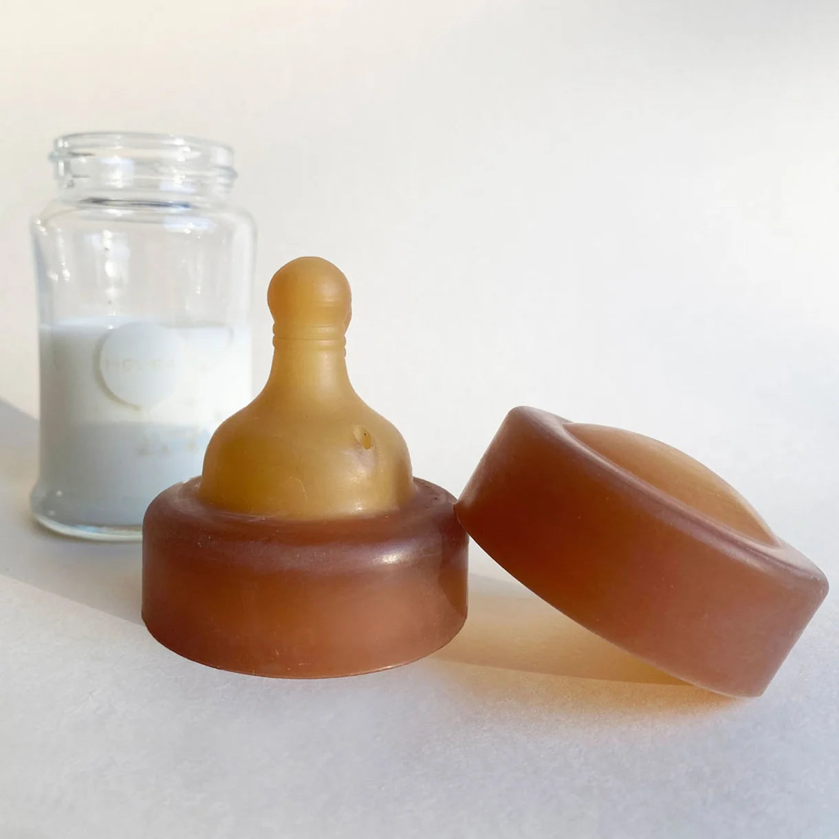 Afsluitdop brede hals babyfles - 100% natuurrubber - HEVEA