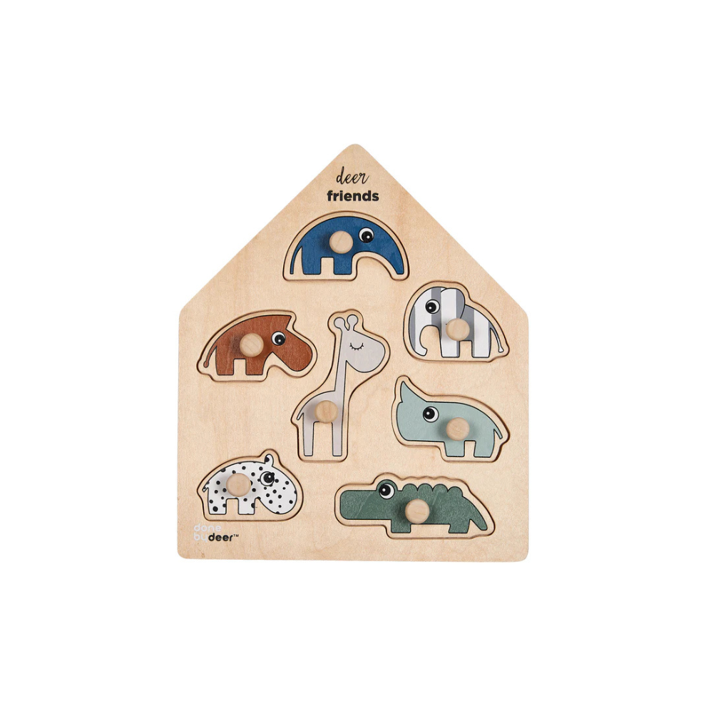 Stapelspiel - Steckpuzzle - Deer friends - Colour mix - Done by Deer