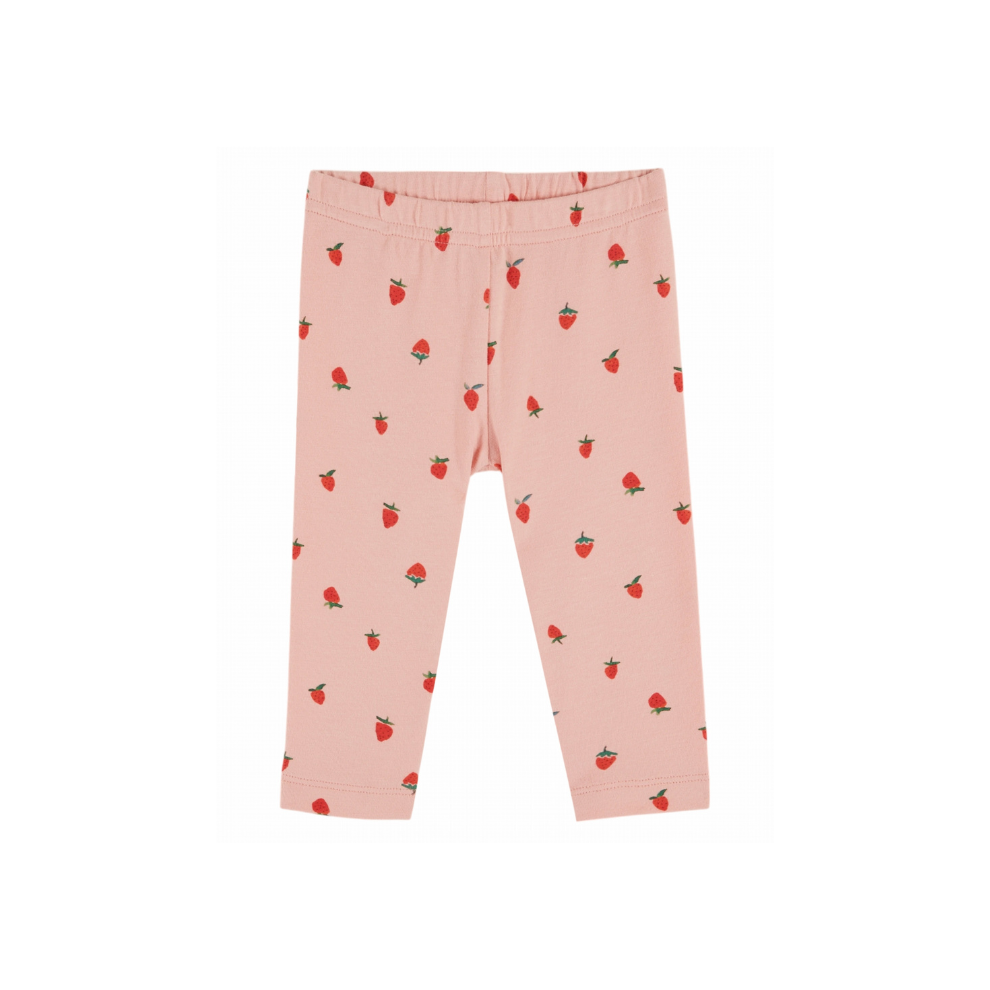 Legging Imprime - Biologisch katoen - Roze/Aardbeitjes - Emile et Ida