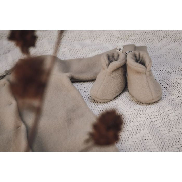 Alwero - Slofjes Newborn - 100% merino wol - foto