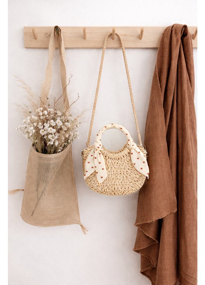 Mini rieten tas - Kinderen - Katoen/riet - Mrs Ertha
