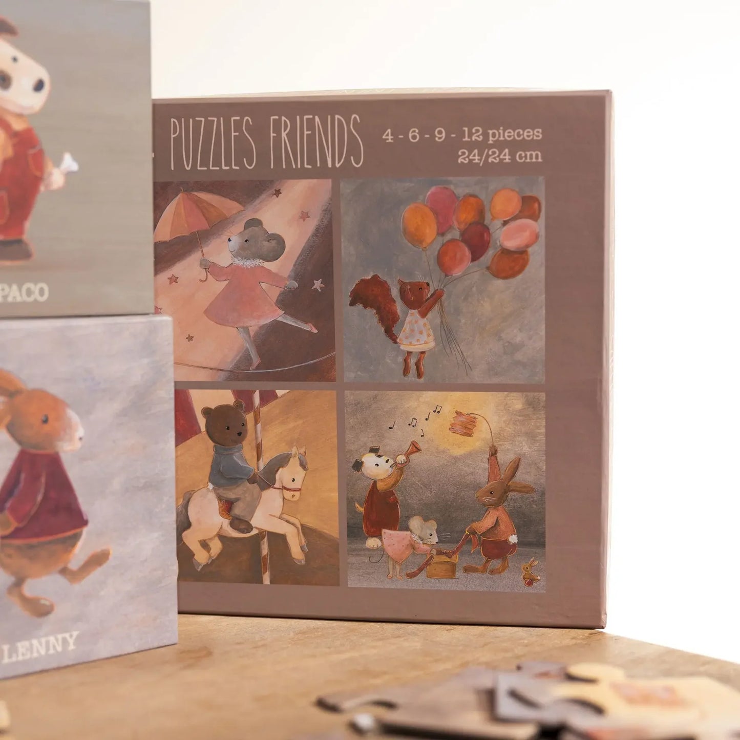 4 puzzels vrienden - FSC karton - 3+ jaar - Egmont Toys