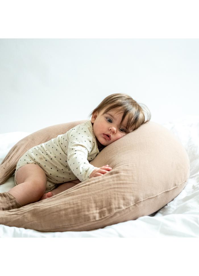 Pregnancy/Nursing Pillow - Organic Cotton - Brown - That's Mine