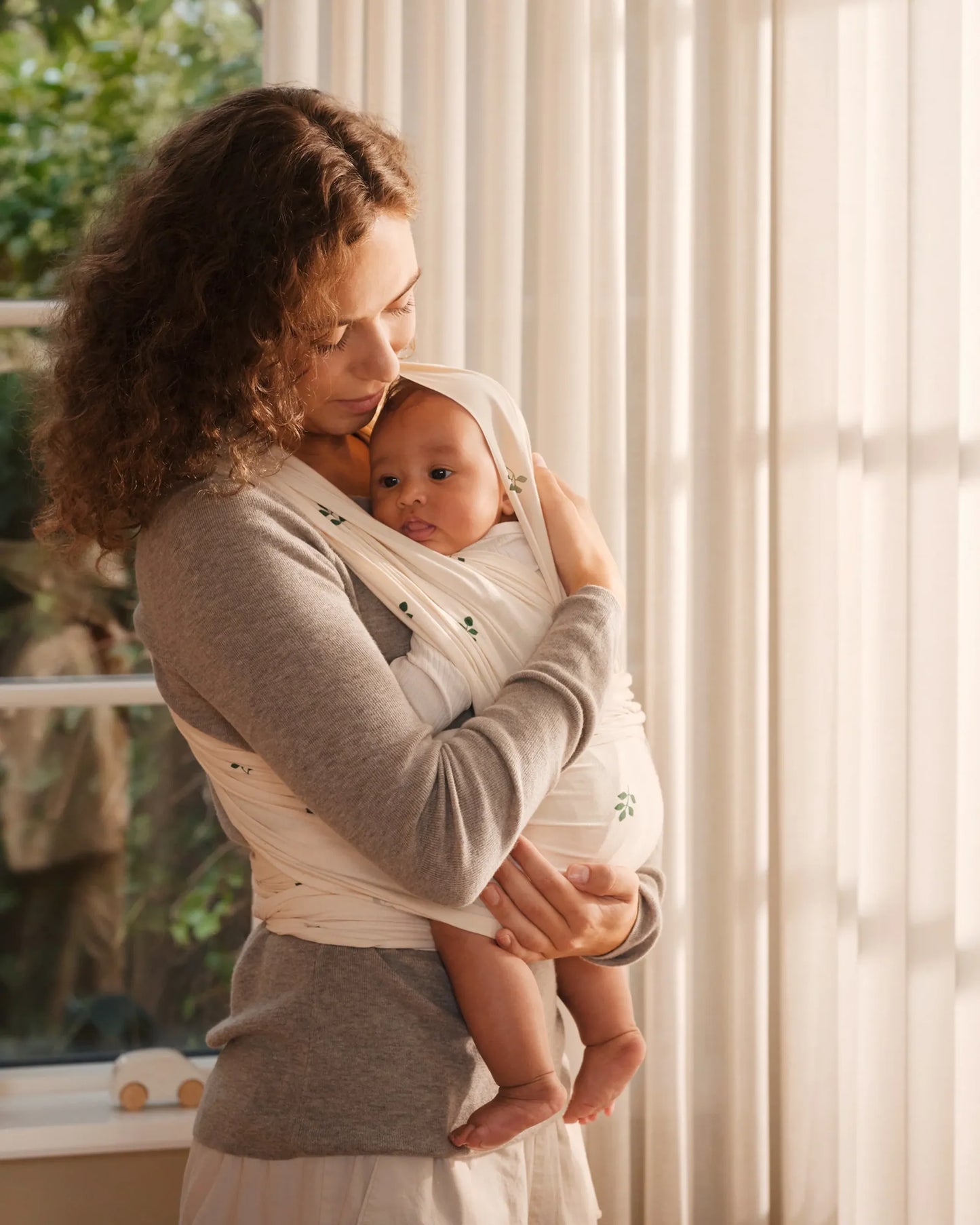 Baby draagdoek - Baby wrap - Leaves - Biologisch katoen - Moonboon