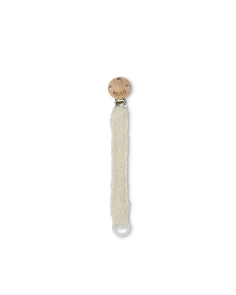 Speenkoord bouclé - Merino wol - Off white - SmallStuff