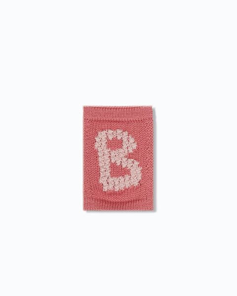 Gebreide letter vlaggetjes A-M - Knitted Letters - Roze tinten - SmallStuff