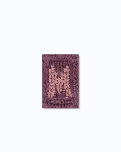 Gebreide letter vlaggetjes A-M - Knitted Letters - Roze tinten - SmallStuff
