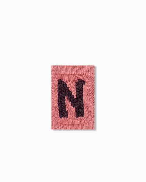 Gebreide letter vlaggetjes N-Z - Knitted Letters - Roze tinten - SmallStuf