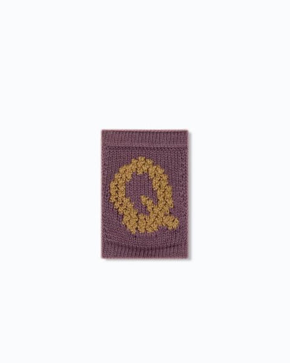 Gebreide letter vlaggetjes N-Z - Knitted Letters - Roze tinten - SmallStuf