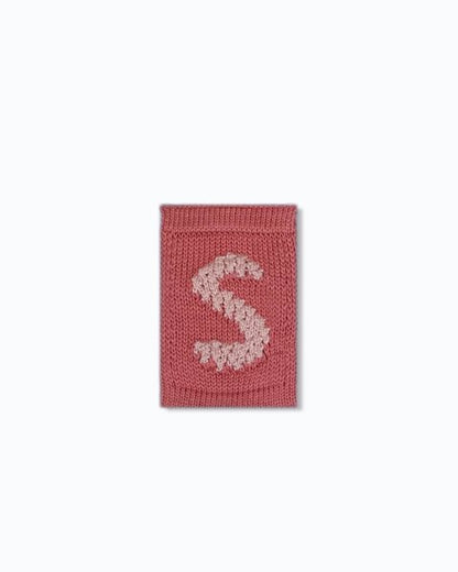 Gebreide letter vlaggetjes N-Z - Knitted Letters - Roze tinten - SmallStuf