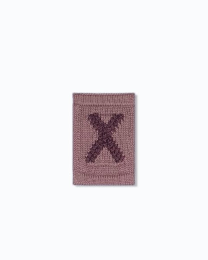 Gebreide letter vlaggetjes N-Z - Knitted Letters - Roze tinten - SmallStuf