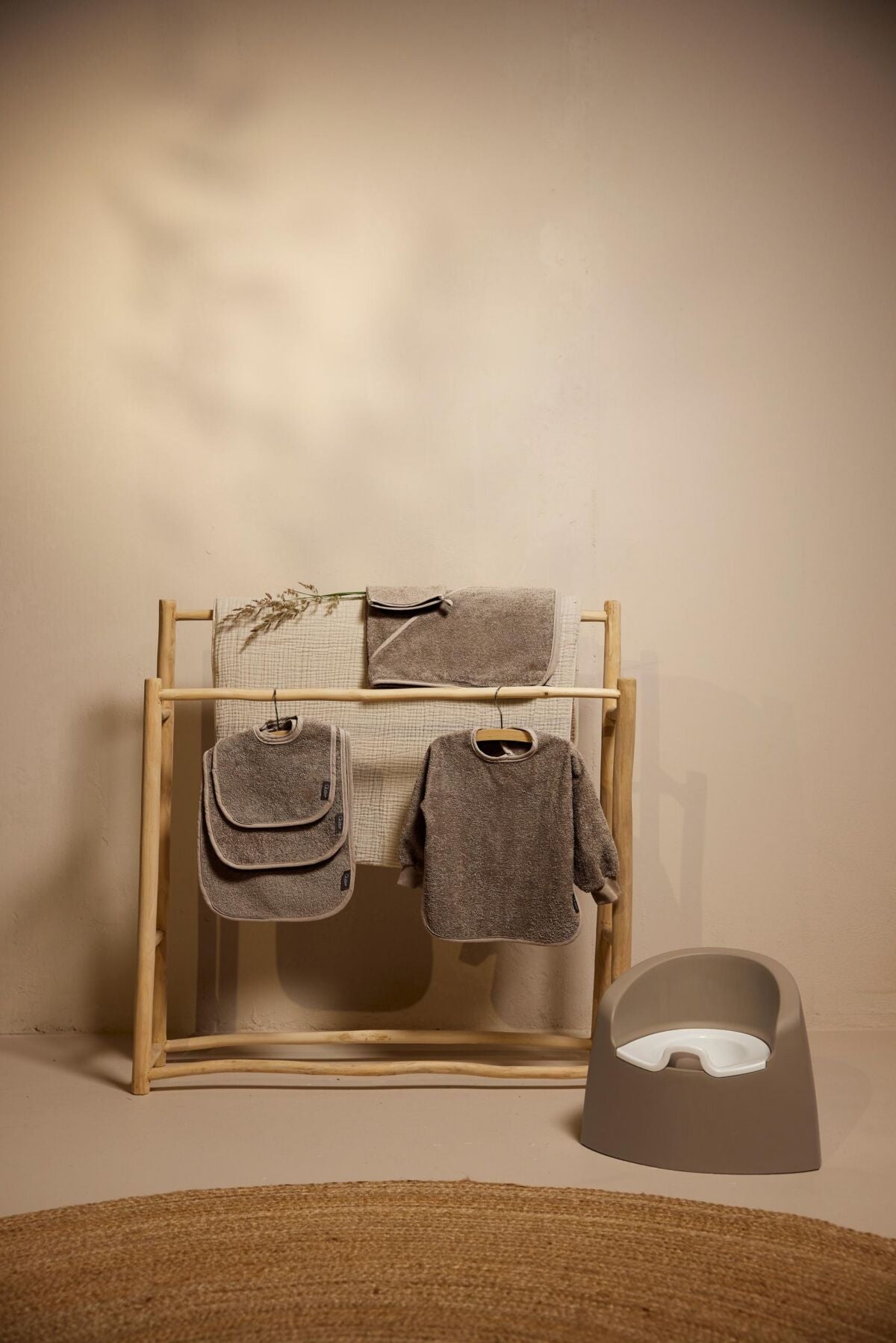 Badcape en Washandje - Badstof - Quax - productfoto - afbeelding 4