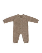 Gebreid boxpakje - Merino wol - Square knit - Bruin - Smallstiff - SmallStuff - productfoto