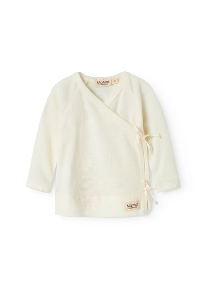Overslag vestje - Tut Wrap LS Wool Rib - 100% merinowol - MarMar Copenhagen
