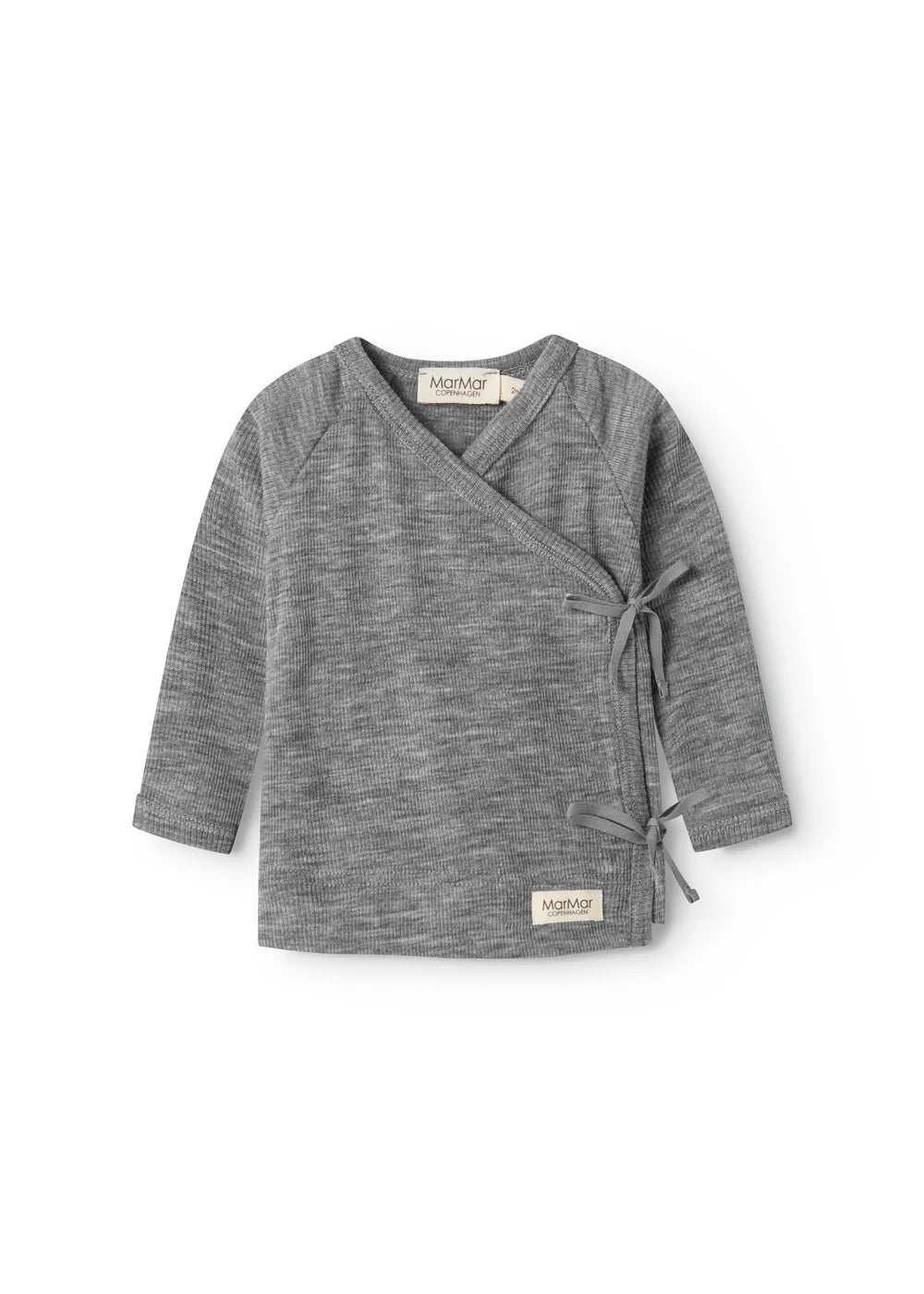 Wrap cardigan - Tut Wrap LS Wool Rib - 100% merino wool - MarMar Copenhagen