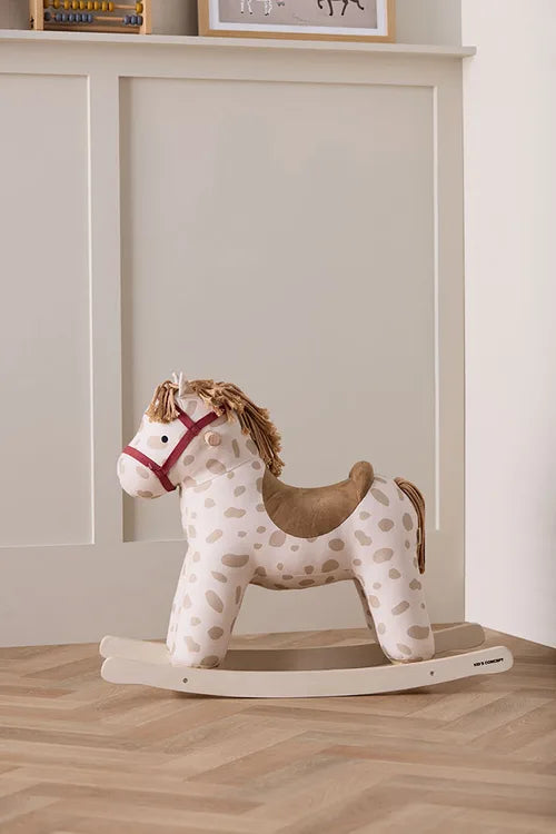 Hobbelpaard Dotty Aiden - Rocking Horse - Beige/White - Kid's Concept