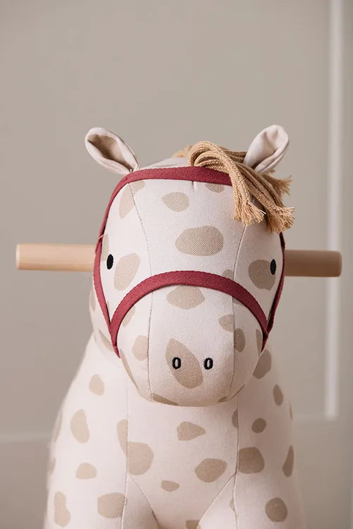 Hobbelpaard Dotty Aiden - Rocking Horse - Beige/White - Kid's Concept