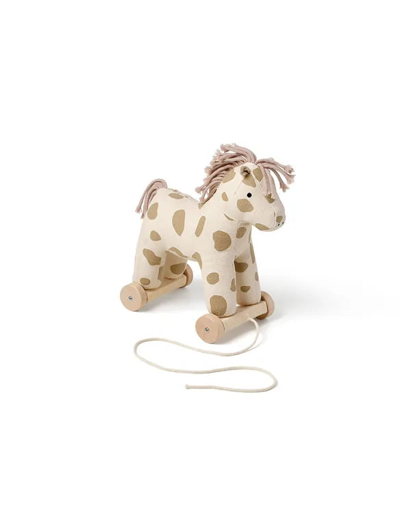 Zieh-Tierchen Dotty Aiden - 2-in-1 - Zieh-Spielzeug - Beige/Weiß - Kid's Concept