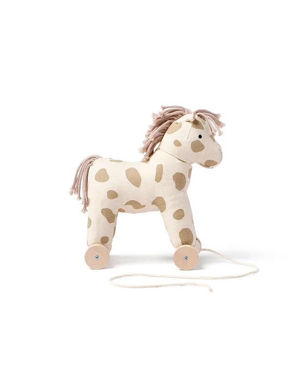 Zieh-Tierchen Dotty Aiden - 2-in-1 - Zieh-Spielzeug - Beige/Weiß - Kid's Concept