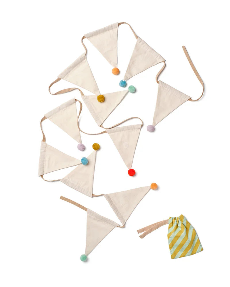 Verjaardagsslinger met verwisselbare cijfers – Biologisch katoen – 300 cm - Kid's Concept