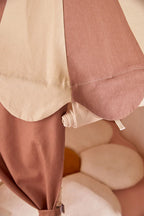 Paviljoentent Stripe Dusty Brown - GOTS biologisch katoen - Kid's Concept