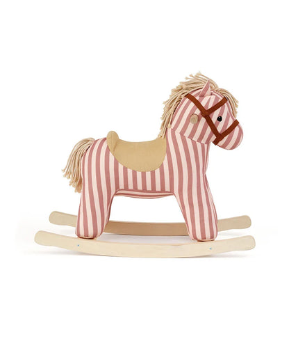 Schaukelpferd Mila – Clay Pink Stripe – FSC-zertifiziertes Holz - Kid's Concept