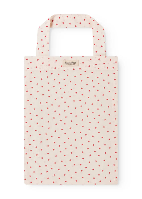Bed Linen – Scallop Junior Happy Hearts – Organic Cotton – Junior Duvet Cover with Scalloped Edge – 100 × 140 cm – MarMar Copenhagen