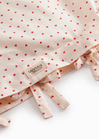 Bed Linen – Scallop Junior Happy Hearts – Bio-Baumwolle – Junior-Bettwäsche mit Wellenkante – 100 × 140 cm – MarMar Copenhagen