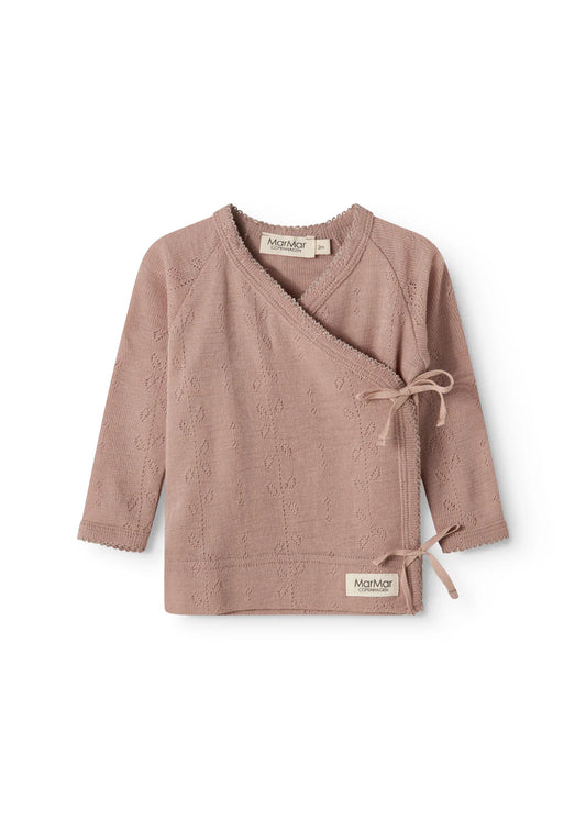 Wickeljäckchen - Tut Wrap LS Wool Pointelle - 100% Merinowolle - MarMar Copenhagen