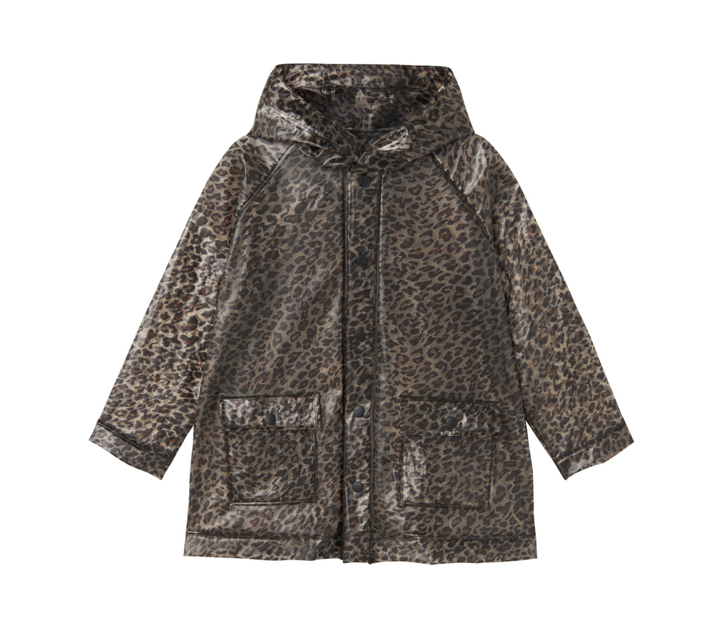 Transparante regenjas Odetta - Waterdicht TPU - Brown Leo - MarMar Copenhagen - productfoto - afbeelding 3