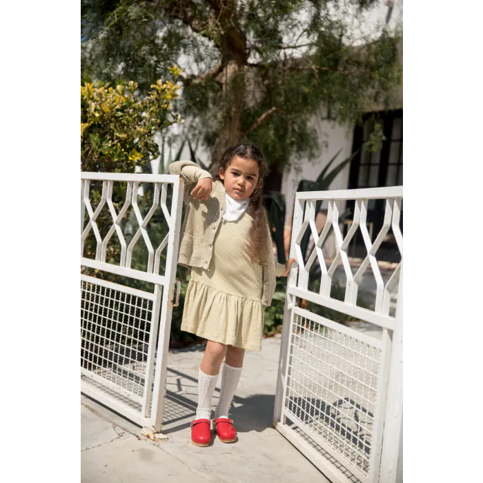 Baby Knee Socks - Cream Pointelle - Cotton - Marmar Copenhagen