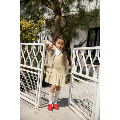 Baby Knee Socks - Cream Pointelle - Cotton - Marmar Copenhagen