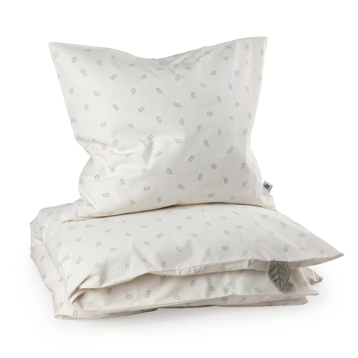 Duvet Cover Baby - 100x70 & 40x45 - Organic Cotton - Sephora Leaves