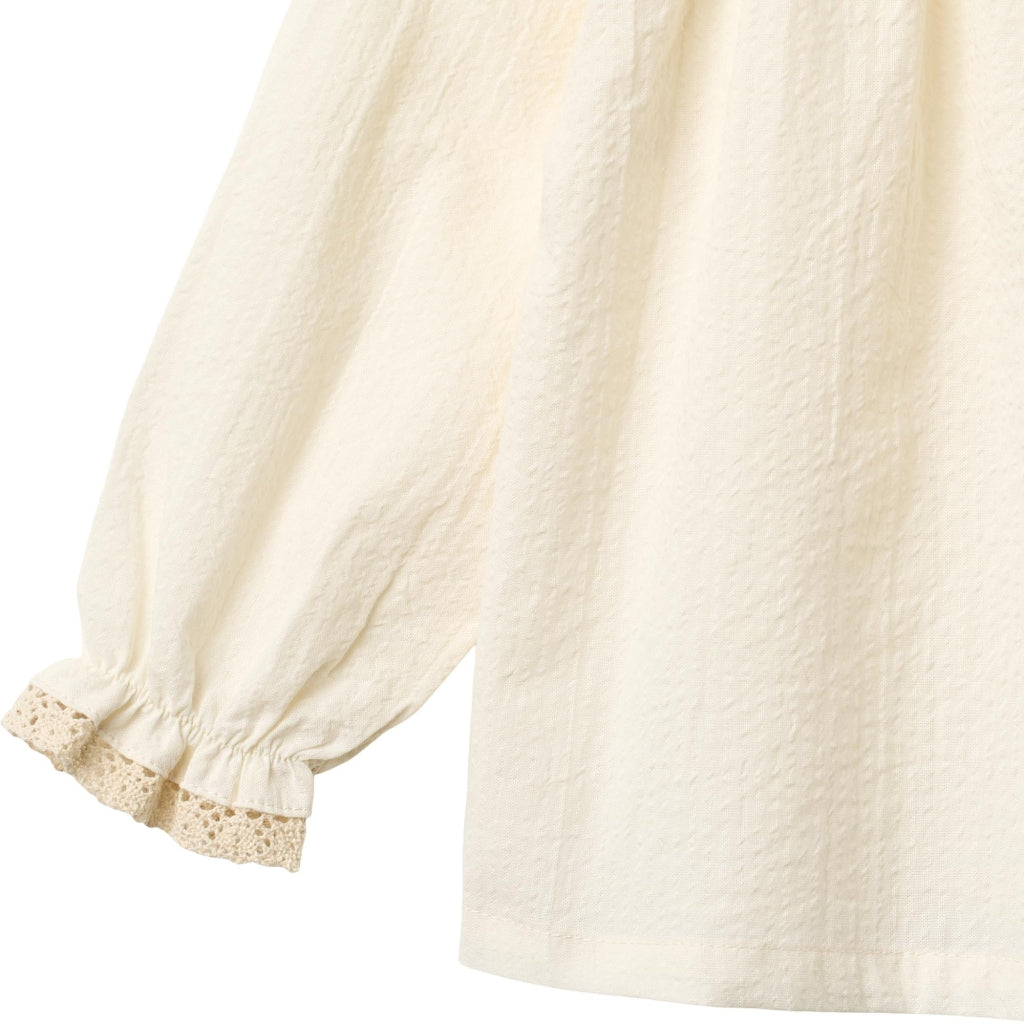 Blouse Merle - Biologisch katoen - Ecru/Eggshell - Wheat