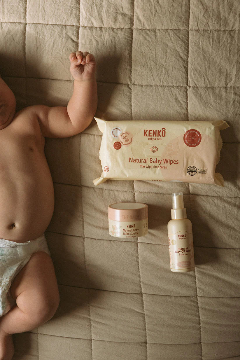 Natural Baby Oil Wash - Baby wasolie - Organic - Kenkô - verpakking - afbeelding 3