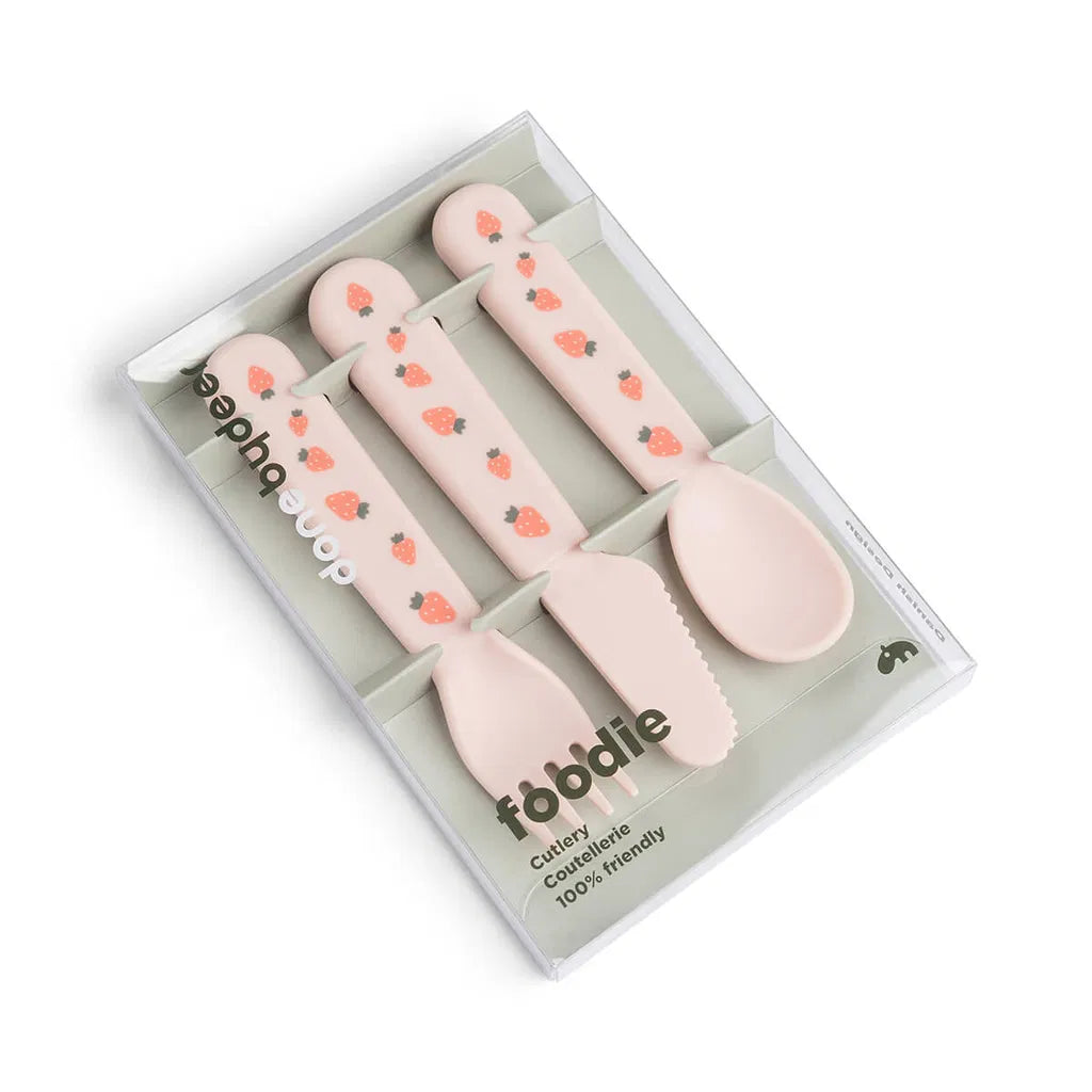 Bestekset - Foodie cutlery set - Tiny farm - Powder - Done by Deer