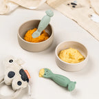 Oefen lepelset - Learning spoon set - Tiny farm - Green - Done by Deer - productfoto - afbeelding 3