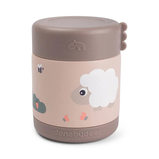 Thermo bewaarbeker - Insulated food jar - Tiny farm - Powder - 300 ml - Done by Deer