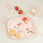 Vakken bordje - Foodie compartment plate - Tiny farm - Powder - Done by Deer - productfoto