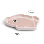Silicone Stick&Stay Plate - Suction Cup Plate Pigee - Powder - Done by Deer
