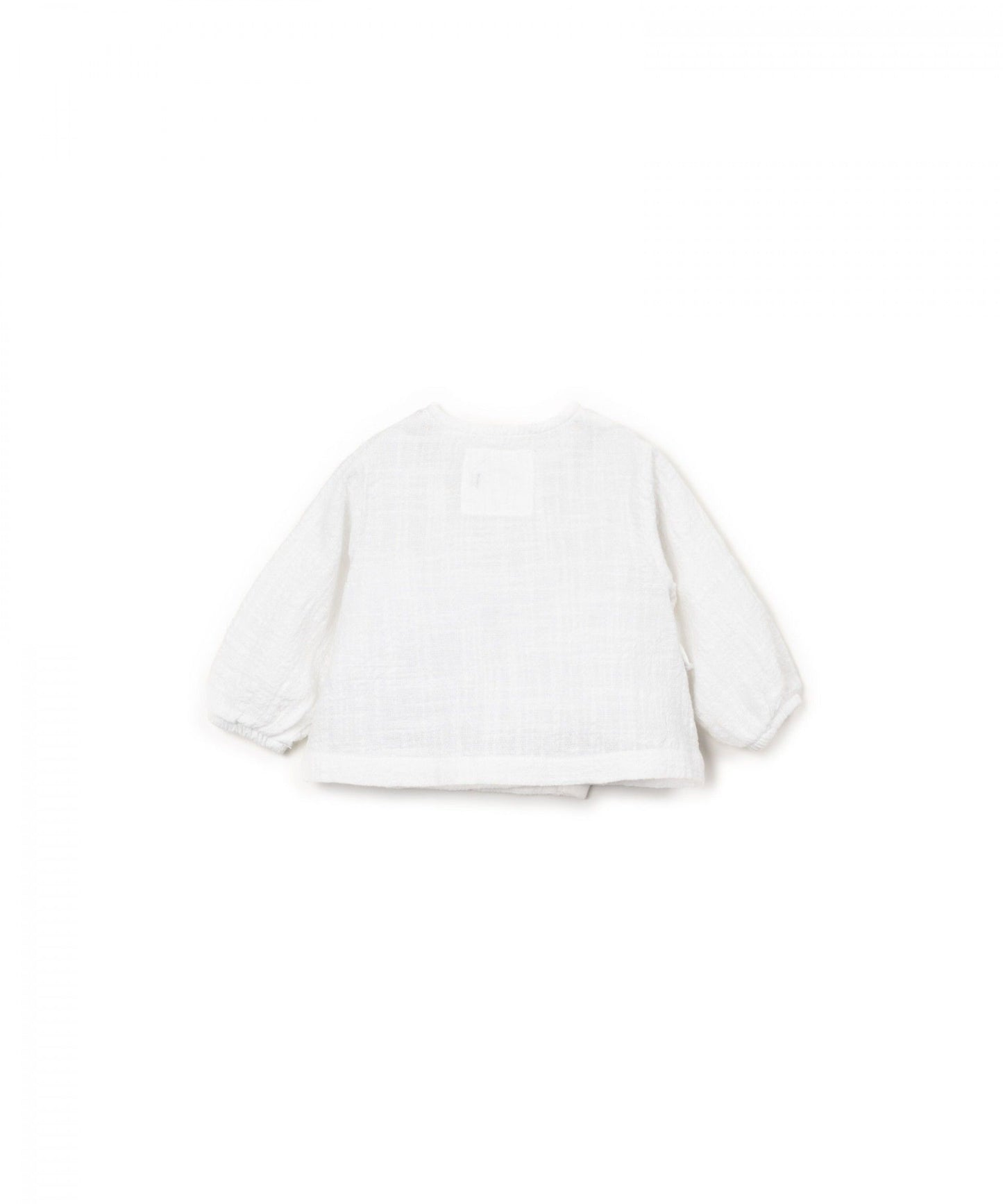 Wikkelblouse mousseline - Wit - 100% biologisch katoen - Play Up