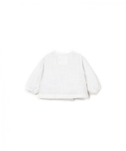 Wikkelblouse mousseline - Wit - 100% biologisch katoen - Play Up